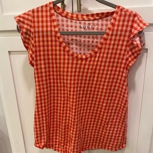 Loft gingham top